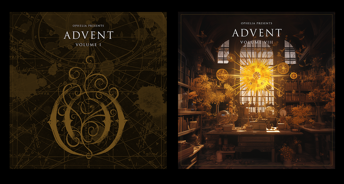 Icon design, event posters, and custom merch visuals for Ophelia Records, handled by Daniel Jung of Lycaan Creative Agency.