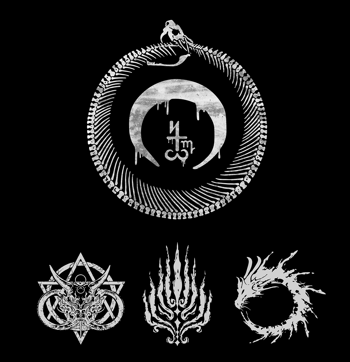 Logo design, icon development, and tour merchandise visuals for Caster, handled by Daniel Jung of Lycaan Creative Agency.