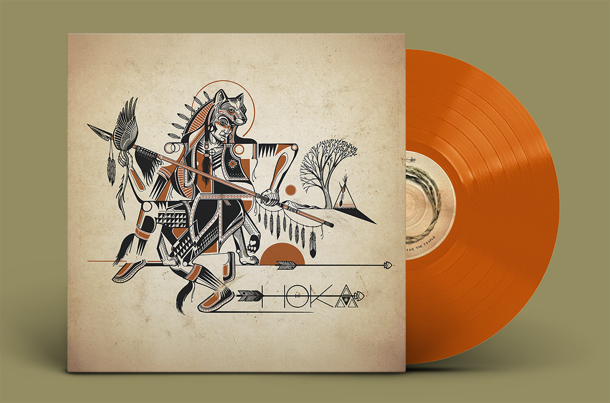 LP vinyl packaging, illustration work, and album artwork for Nahko and Medicine for the People, developed by Daniel Jung of Lycaan Creative Agency.