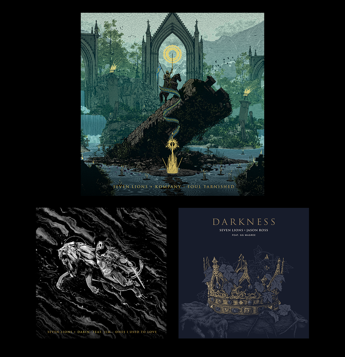 Tour poster design for Seven Lions' North American shows, with creative direction by Daniel Jung of Lycaan Creative Agency.