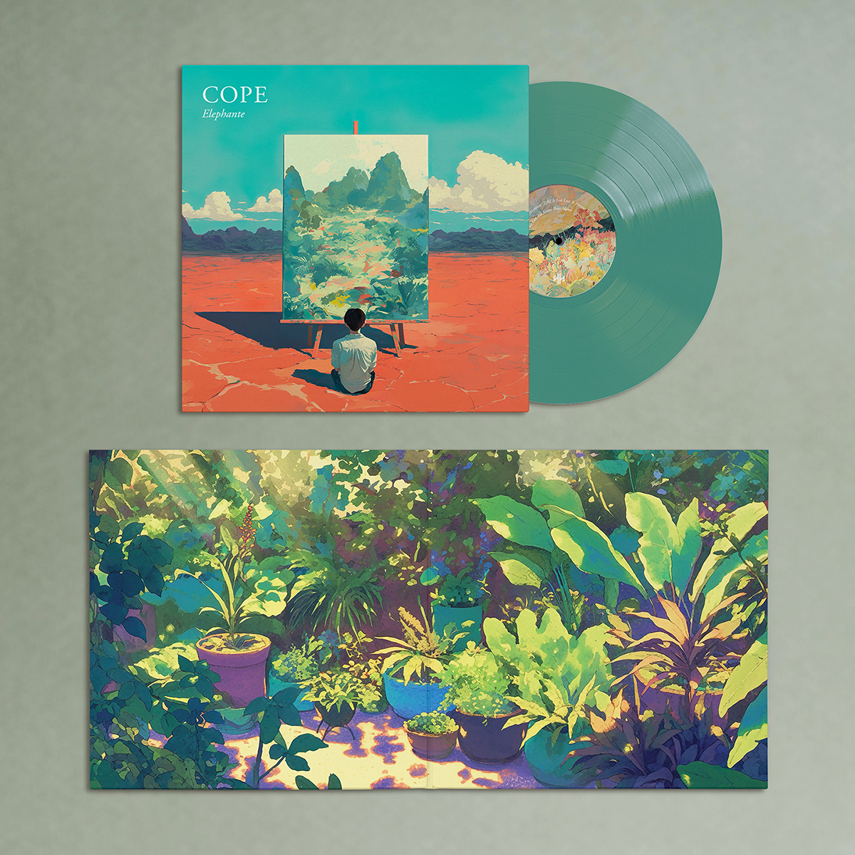 LP vinyl artwork for Hidden Horizon Records artist Elephante, directed and designed by Daniel Jung of Lycaan Creative Agency.