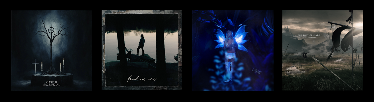 Integrated visual branding and creative direction for Ophelia Records across releases, live events, and merchandise, led by Daniel Jung of Lycaan Creative Agency.