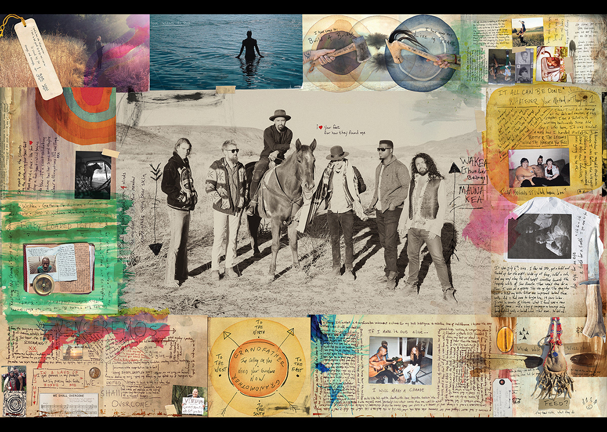Photo portraiture and album cover design for Nahko and Medicine for the People, captured and created by Daniel Jung of Lycaan Creative Agency.