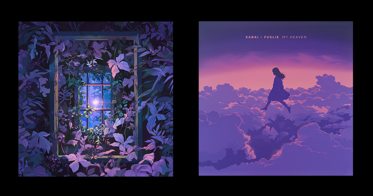 Album cover art and visual design for Sabai releases, created with graphic design, art direction, and creative direction by Daniel Jung of Lycaan Creative Agency.