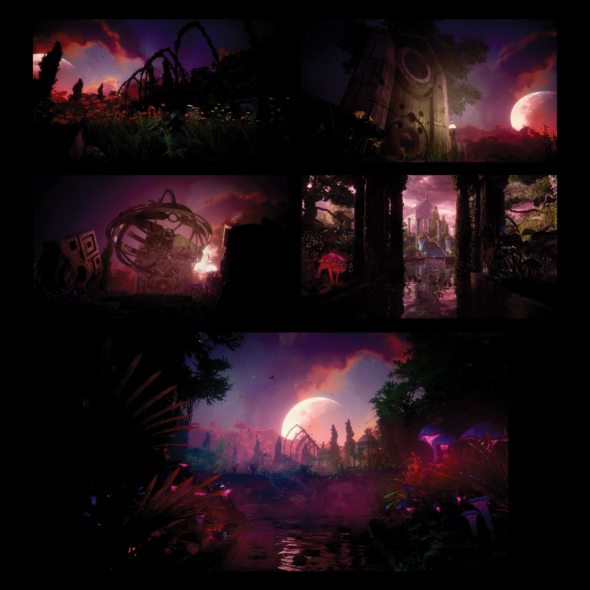 Stage visuals and screen graphics for Seven Lions live shows, created by Daniel Jung of Lycaan Creative Agency.