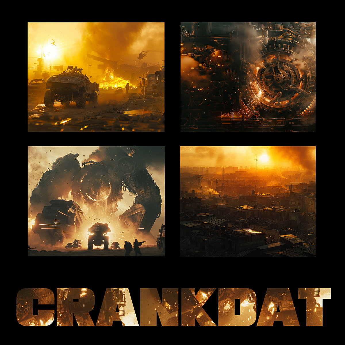 Brand identity design and event visuals for Crankdat performances, created by Daniel Jung of Lycaan Creative Agency.