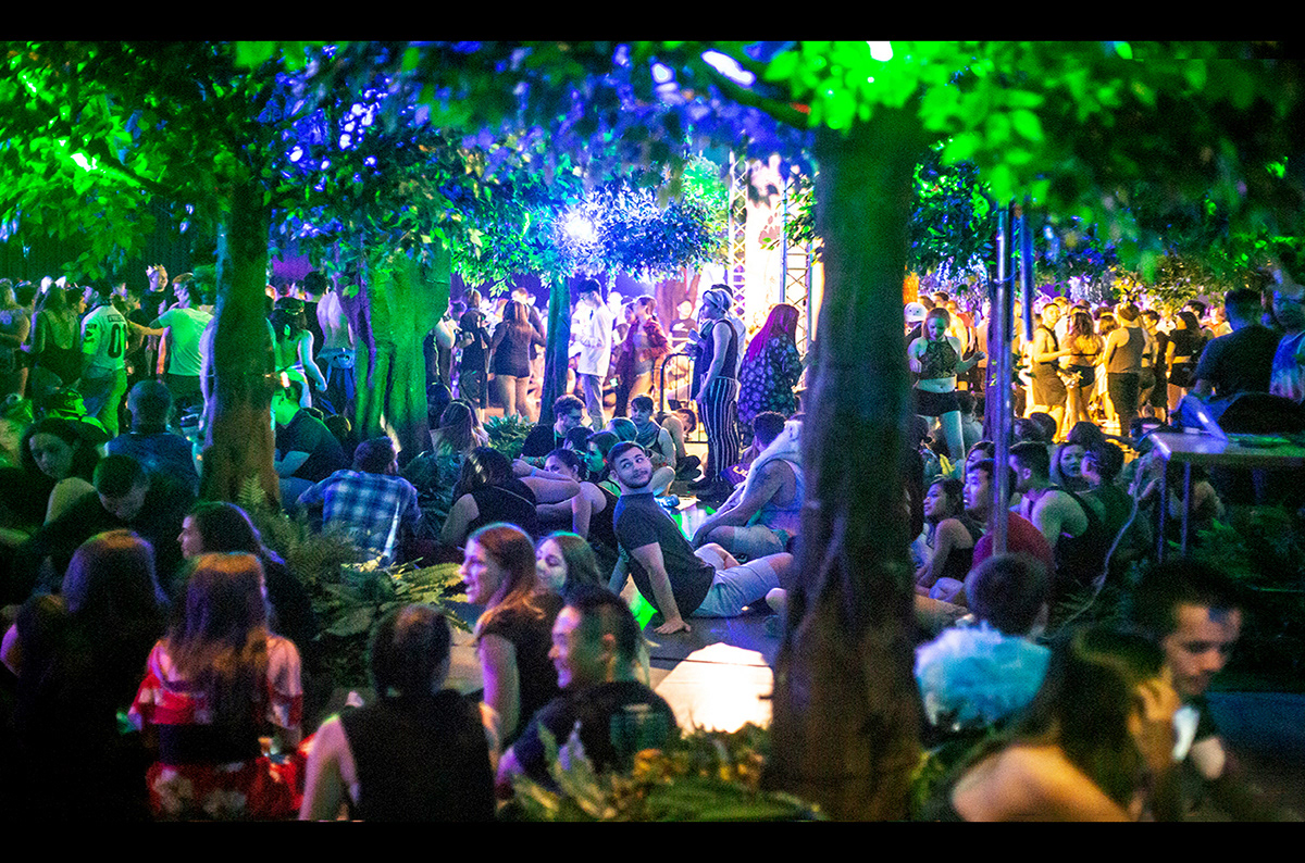 Merchandise design, event branding, and stage visuals for Chronicles Music Festival, developed by Daniel Jung of Lycaan Creative Agency.