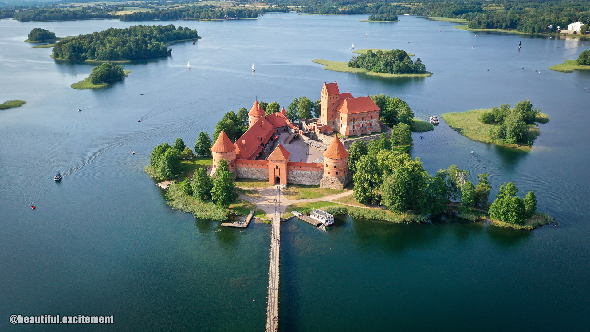 Castle in the land of lakes