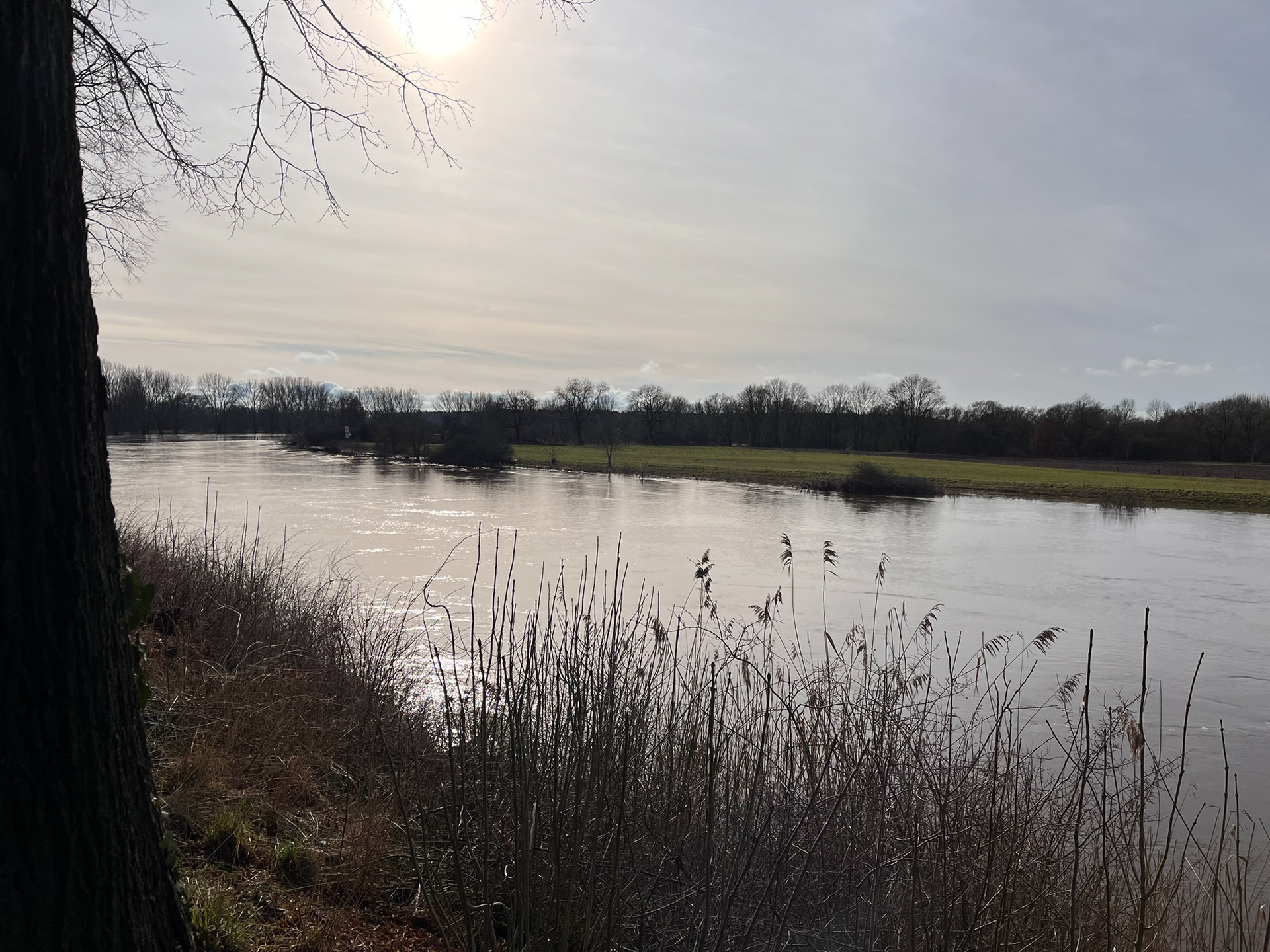Das schönste Licht gibt's vorm Weser-Café