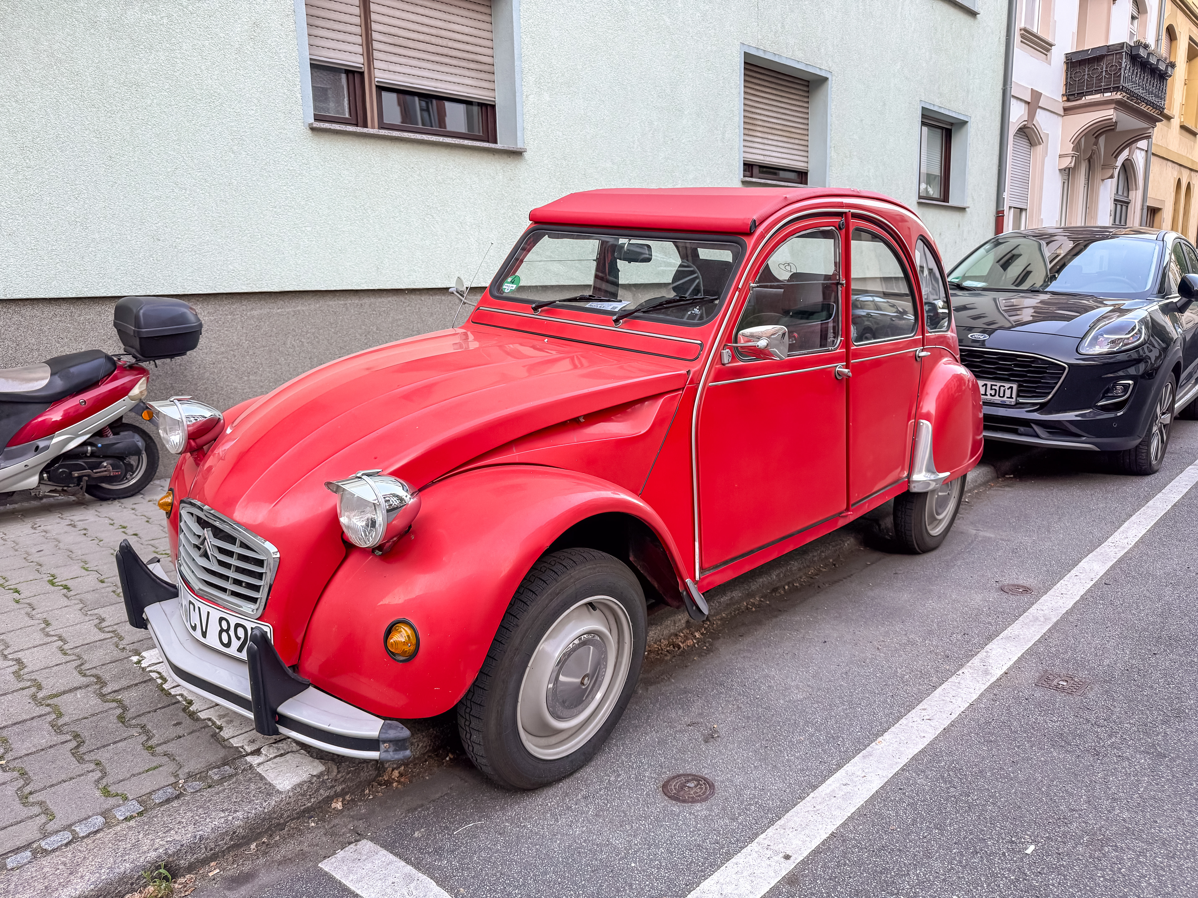 I loved how they intentionally parked on the street AND curb. Usually I do that as an accident back home.