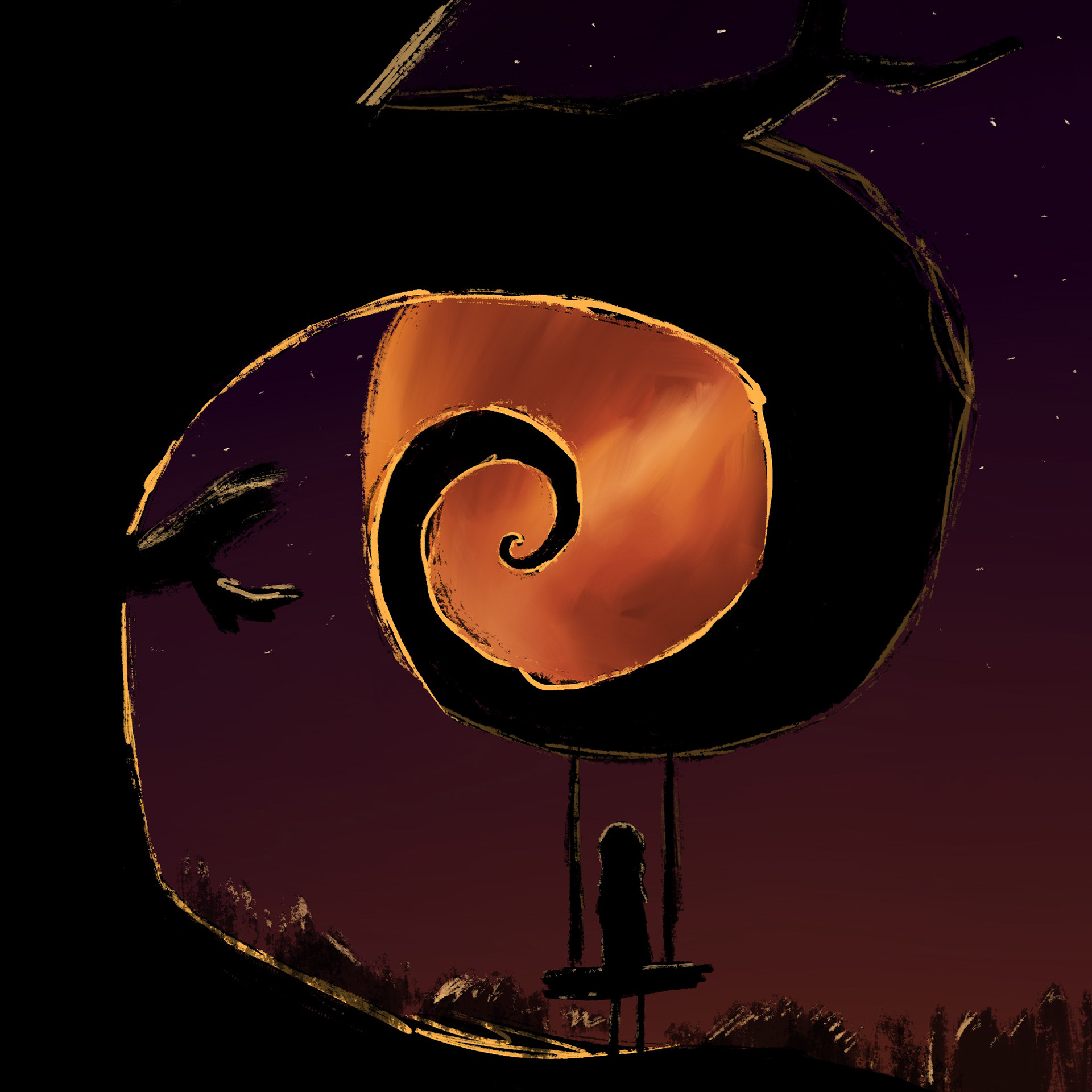 Name: Halloween Season--Programs: Procreate--Dimensions: 21.33x21.33 inches