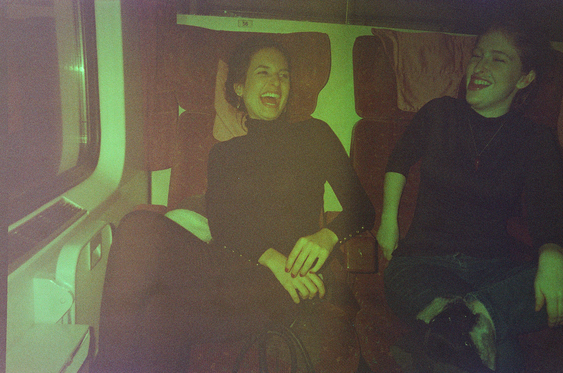 On the train to Budapest from Prague