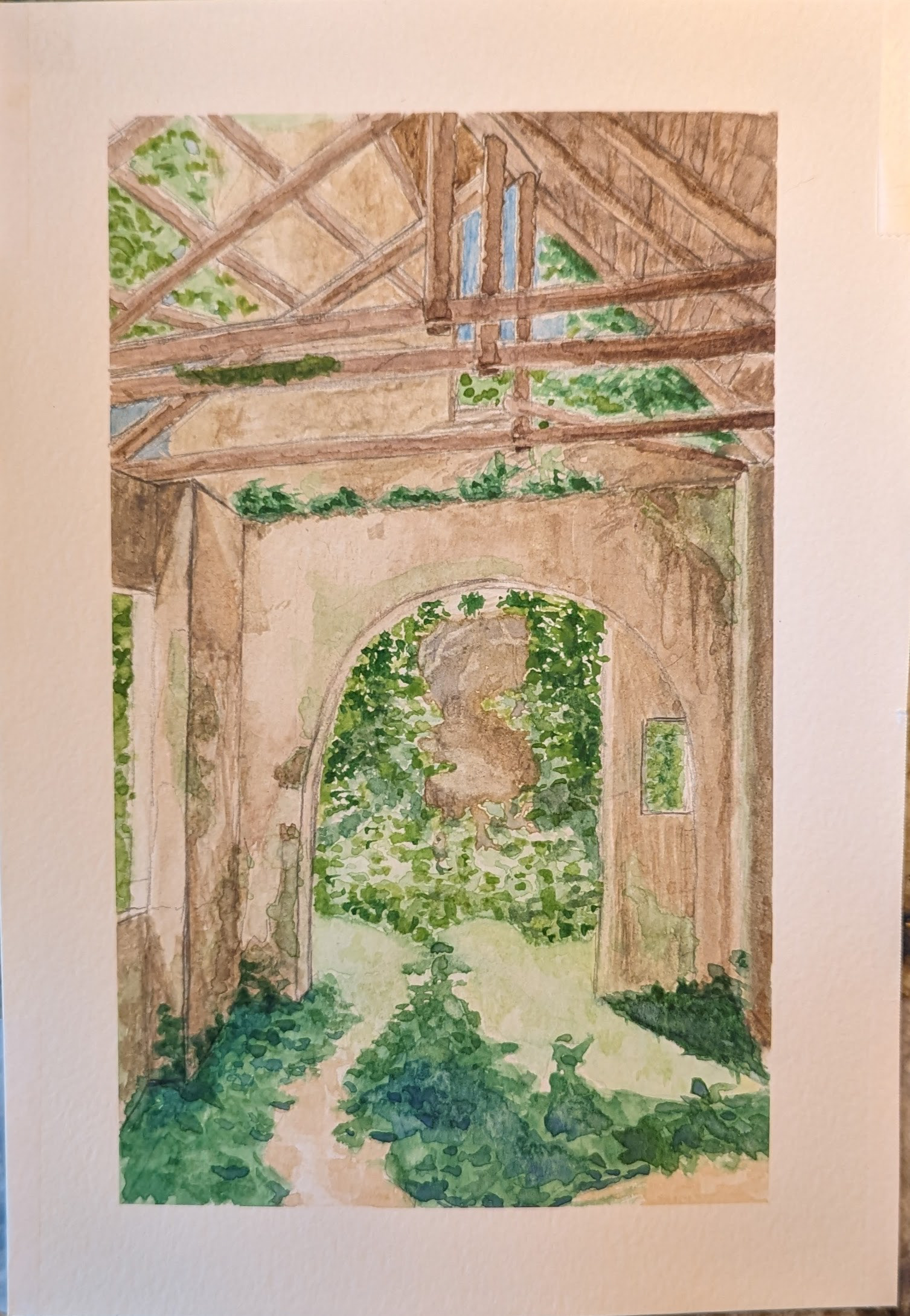 Watercolour from when i was still learning my colour theory ;-;