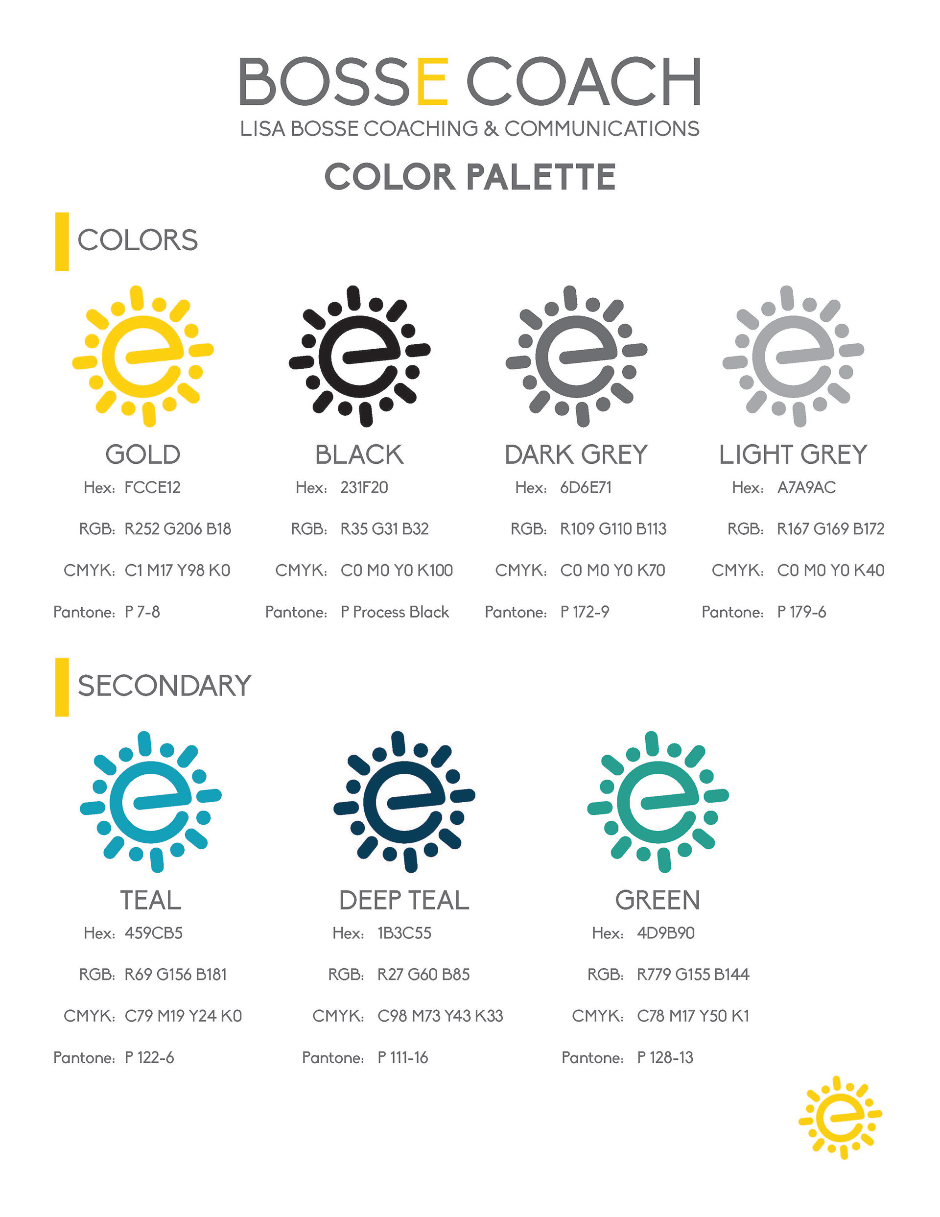 Bosse Coach Color Palette