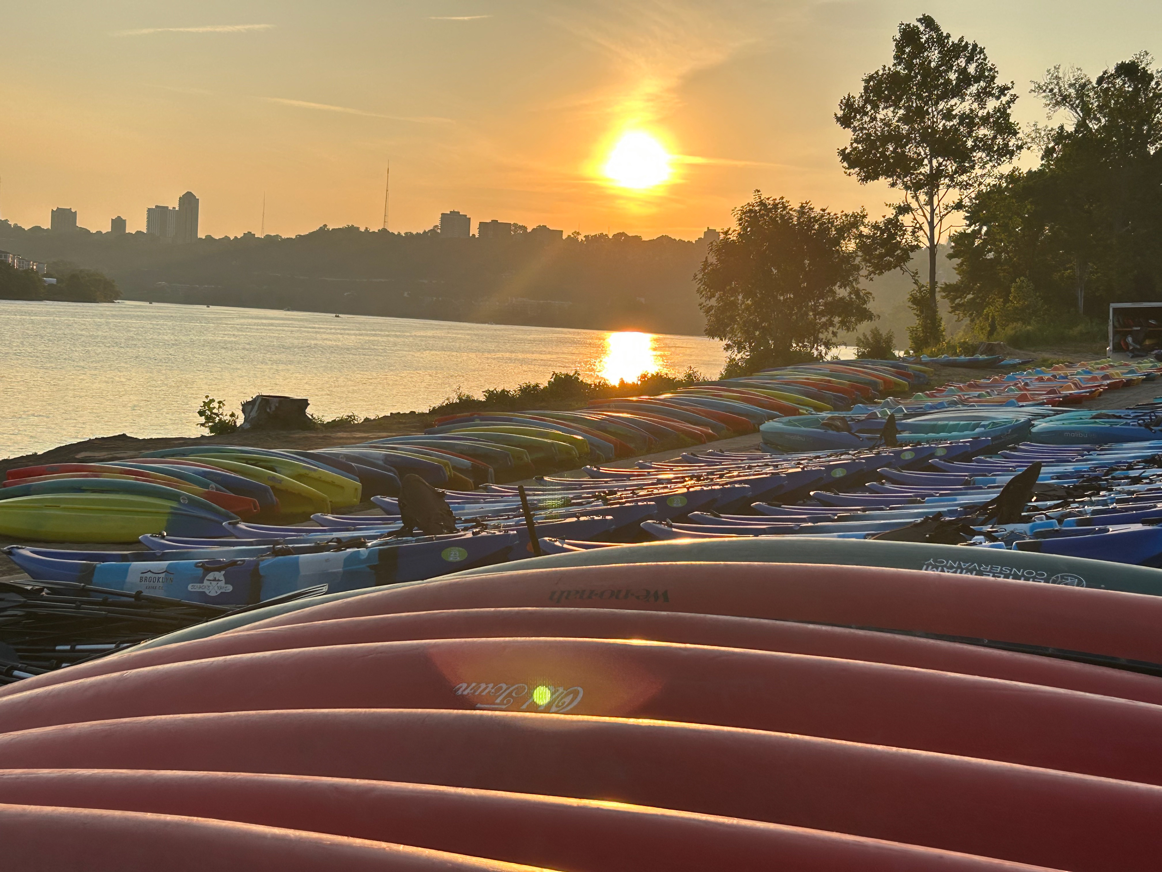The launch site at Cincinnati Paddlefest 2023