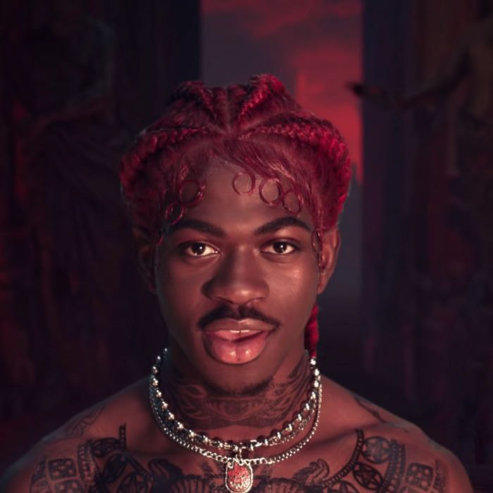 Still from Lil Nas X's "Montero (CAll Me By Your Name)" music video