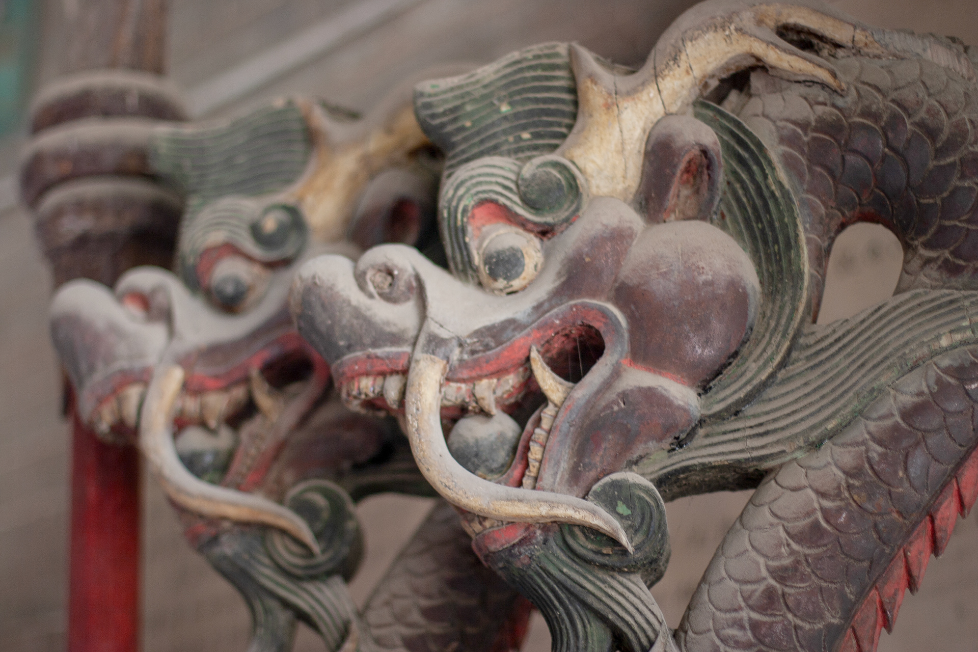 China, Pingyao, Dragons