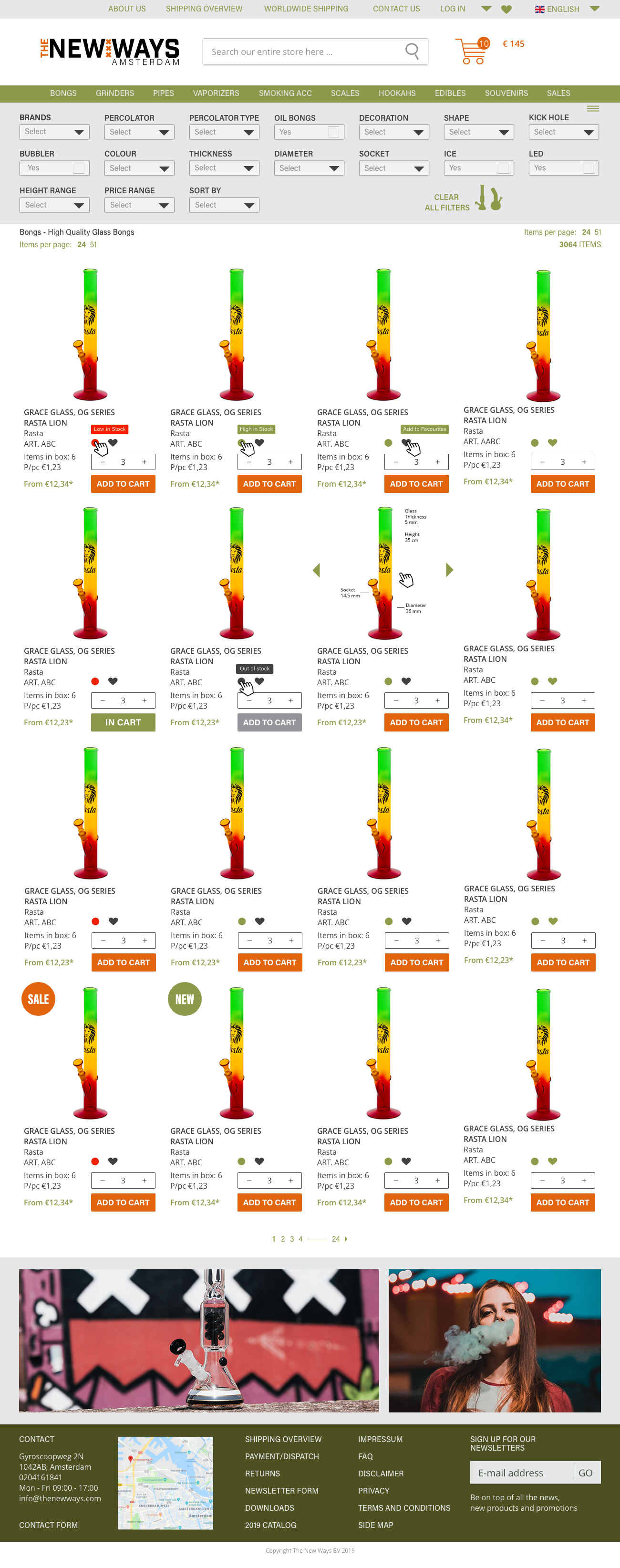 Website Design, Listing Page