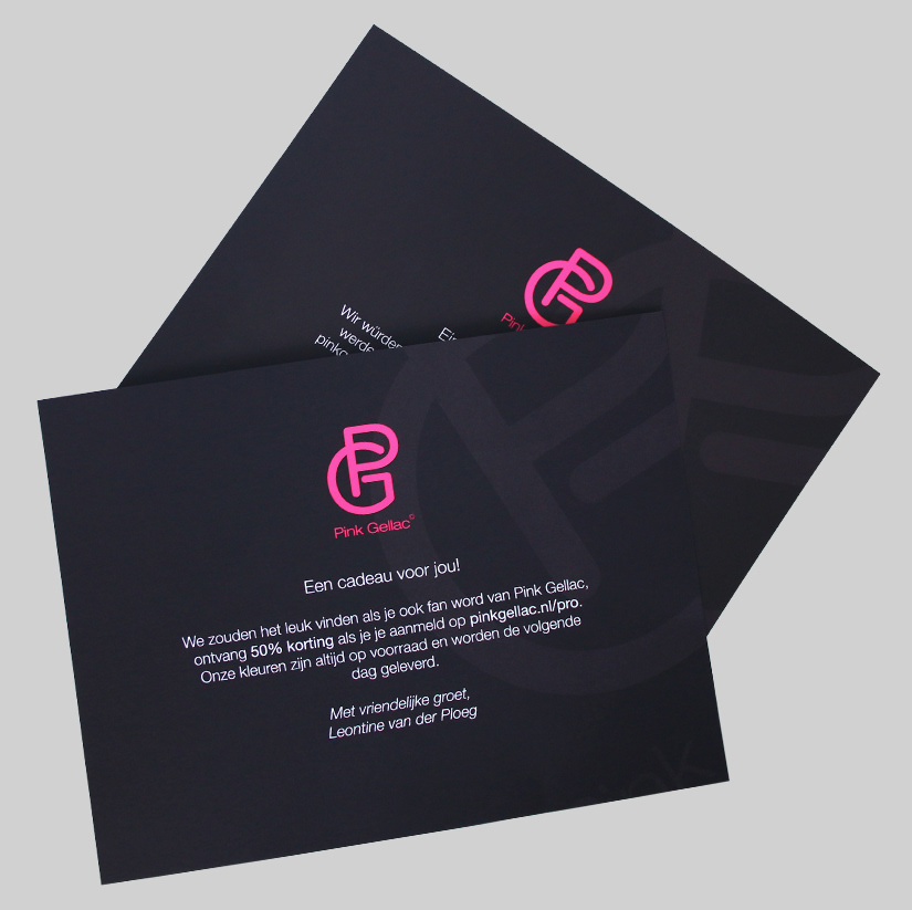 Print, introduction cards for pro accounts