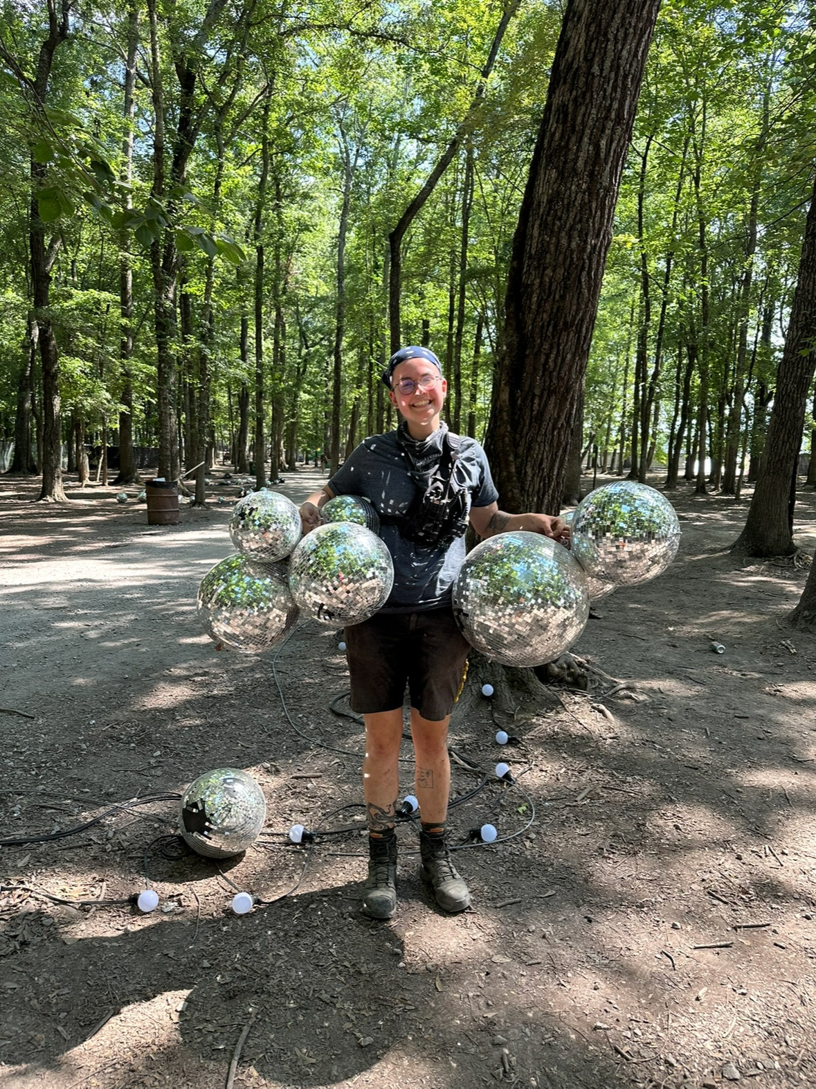 My annual disco ball photo during load out!