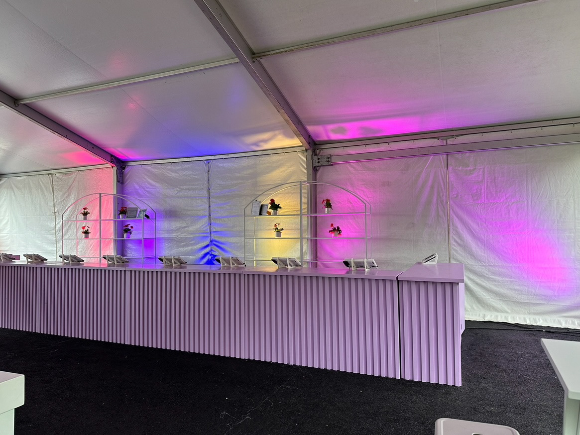 Some of our lighting in the Sueños Lounge.