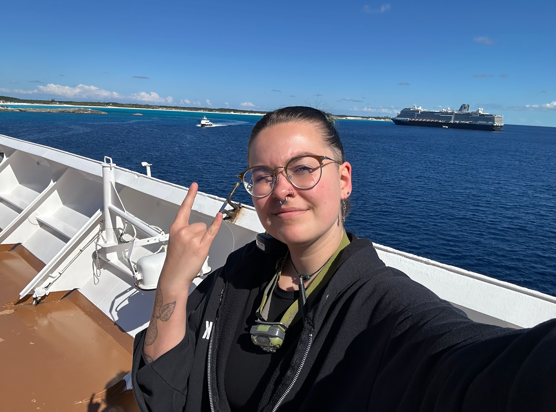 Taking in the views.