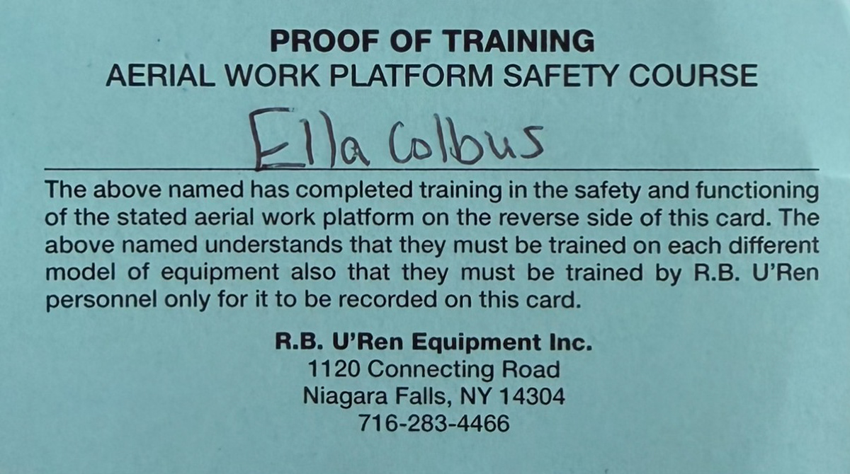 Boom & Scissor Lift Certification