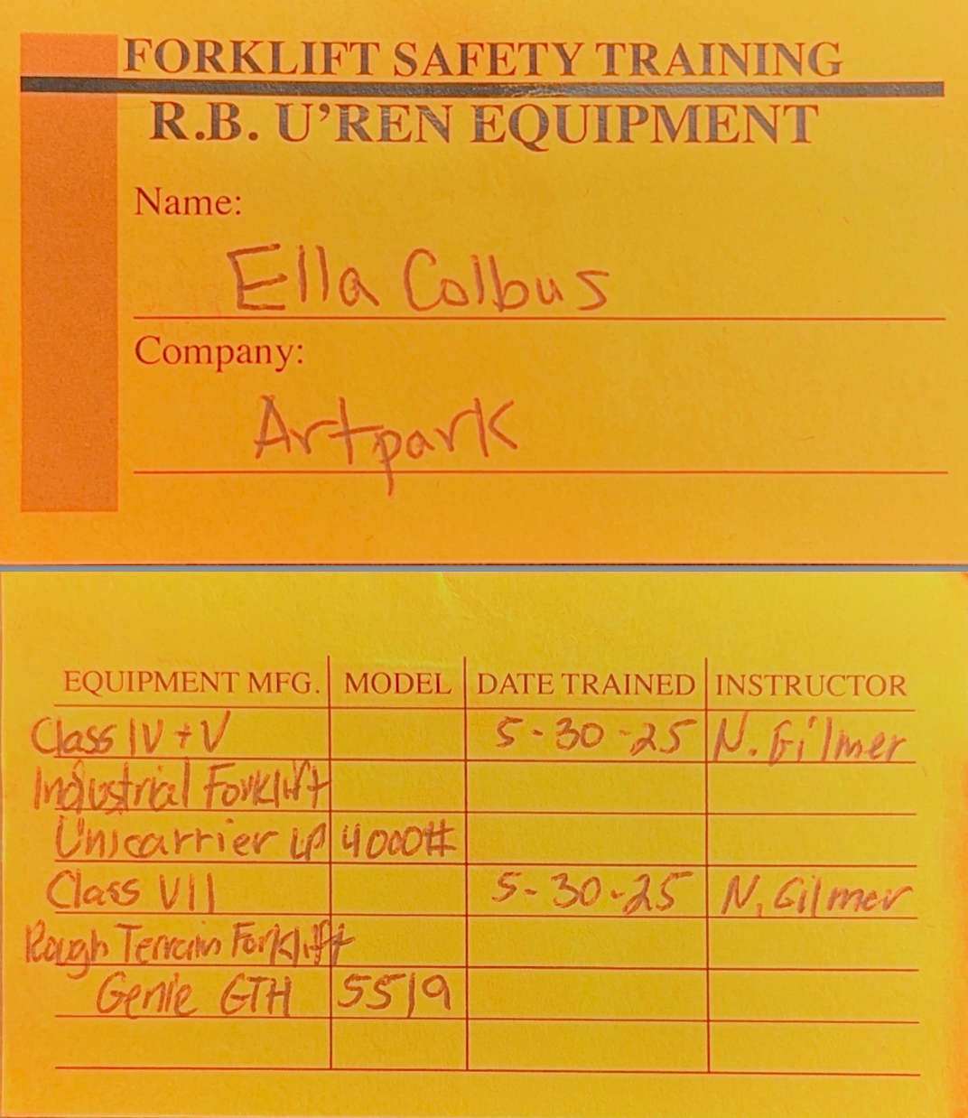 Forklift Certification