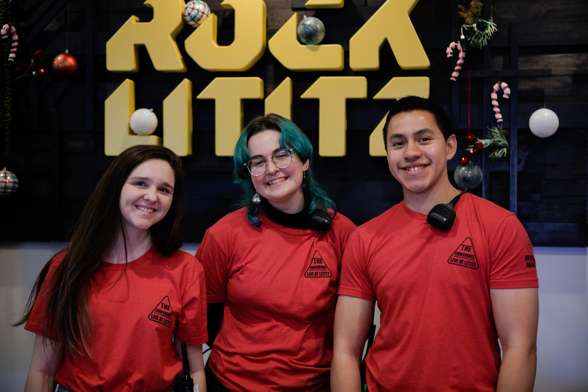 Our concierge desk crew! Photo by Paige Durborow