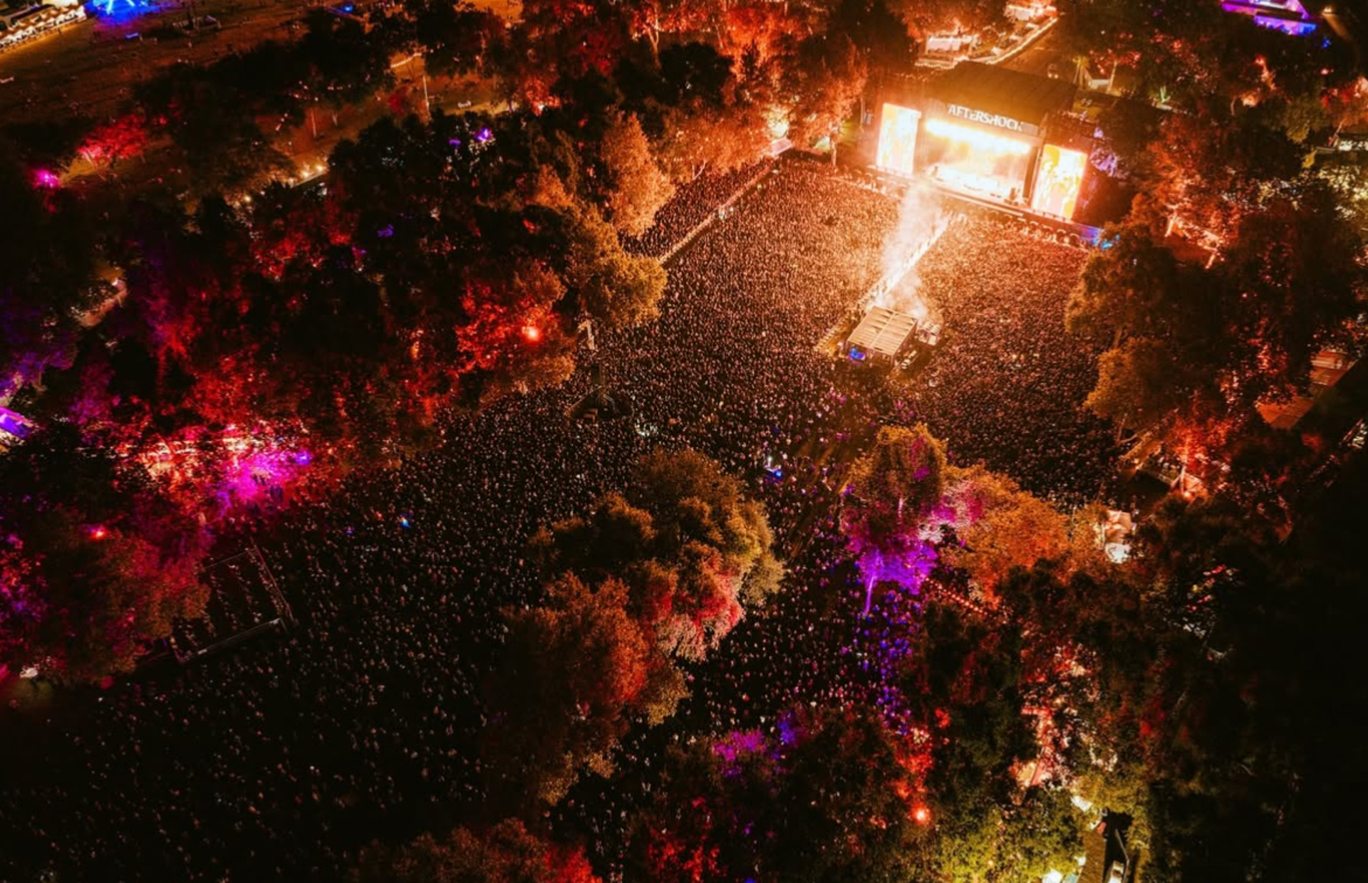 Look at all those lights! (photo from Aftershock Instagram)