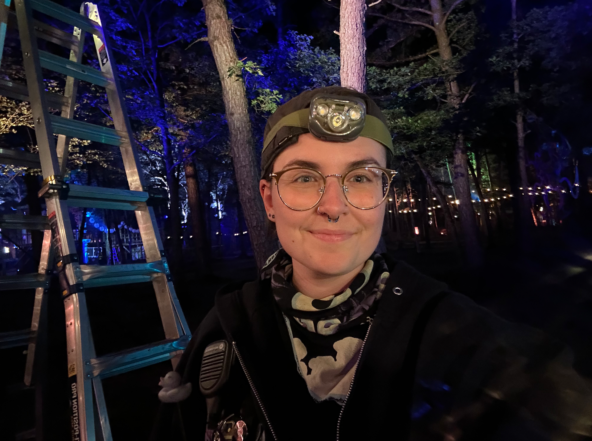 Some late night work.