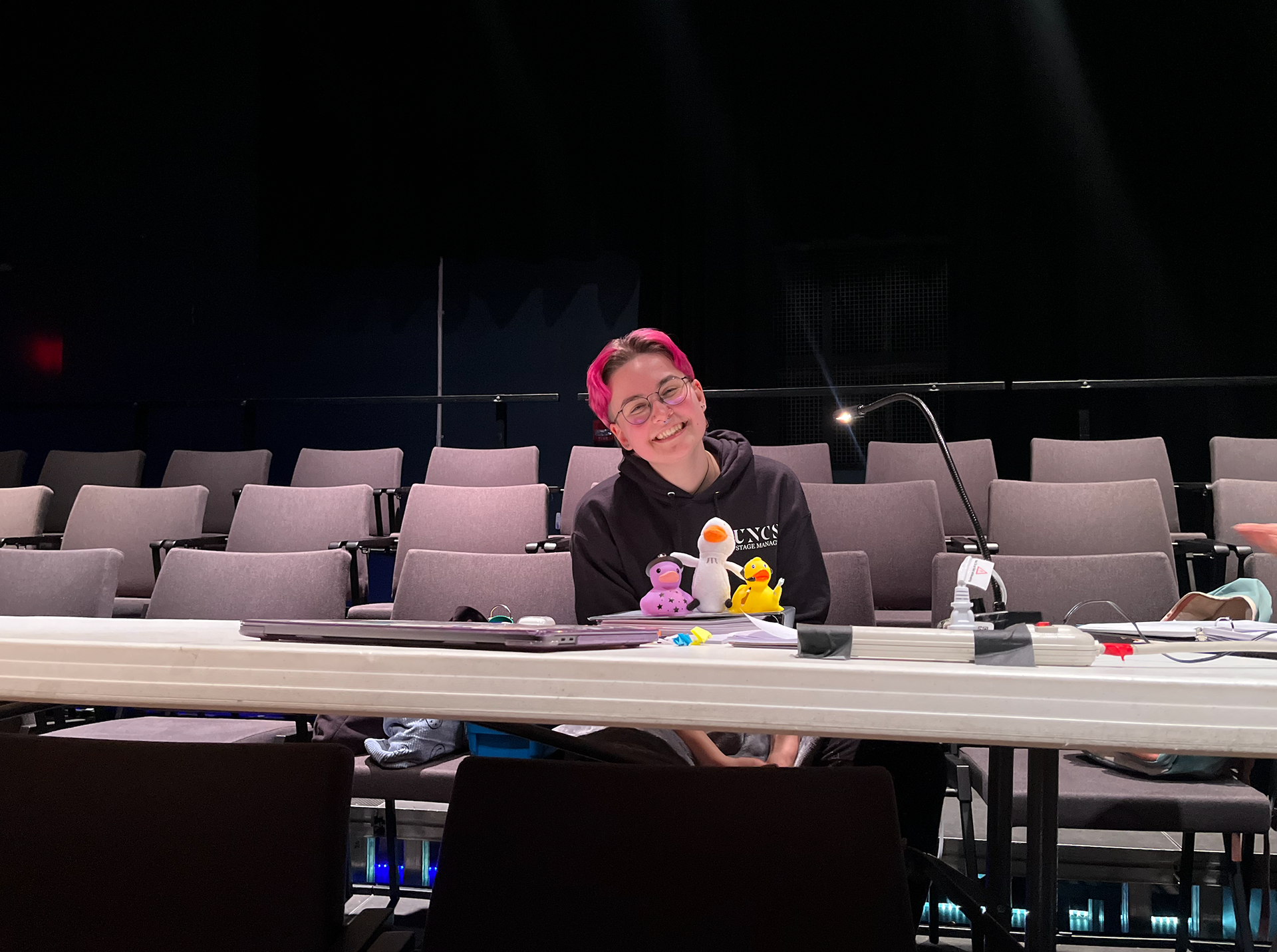 On a break during tech!