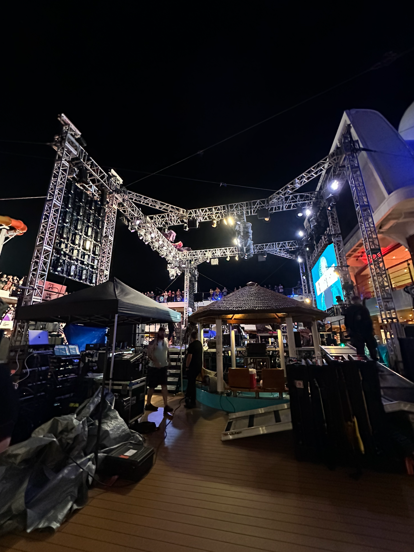 Side stage at the Pool Deck.