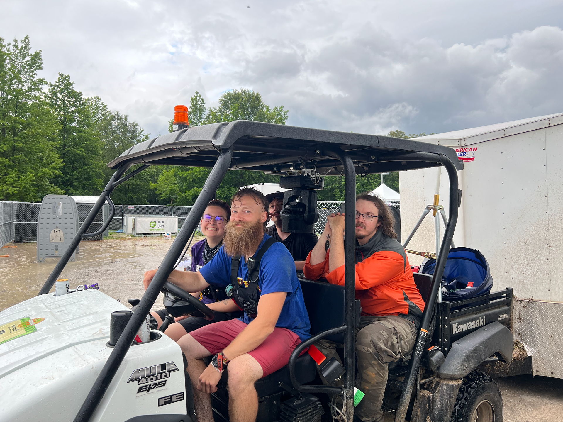 Load out on The Farm was a little...wet- but we pushed through!