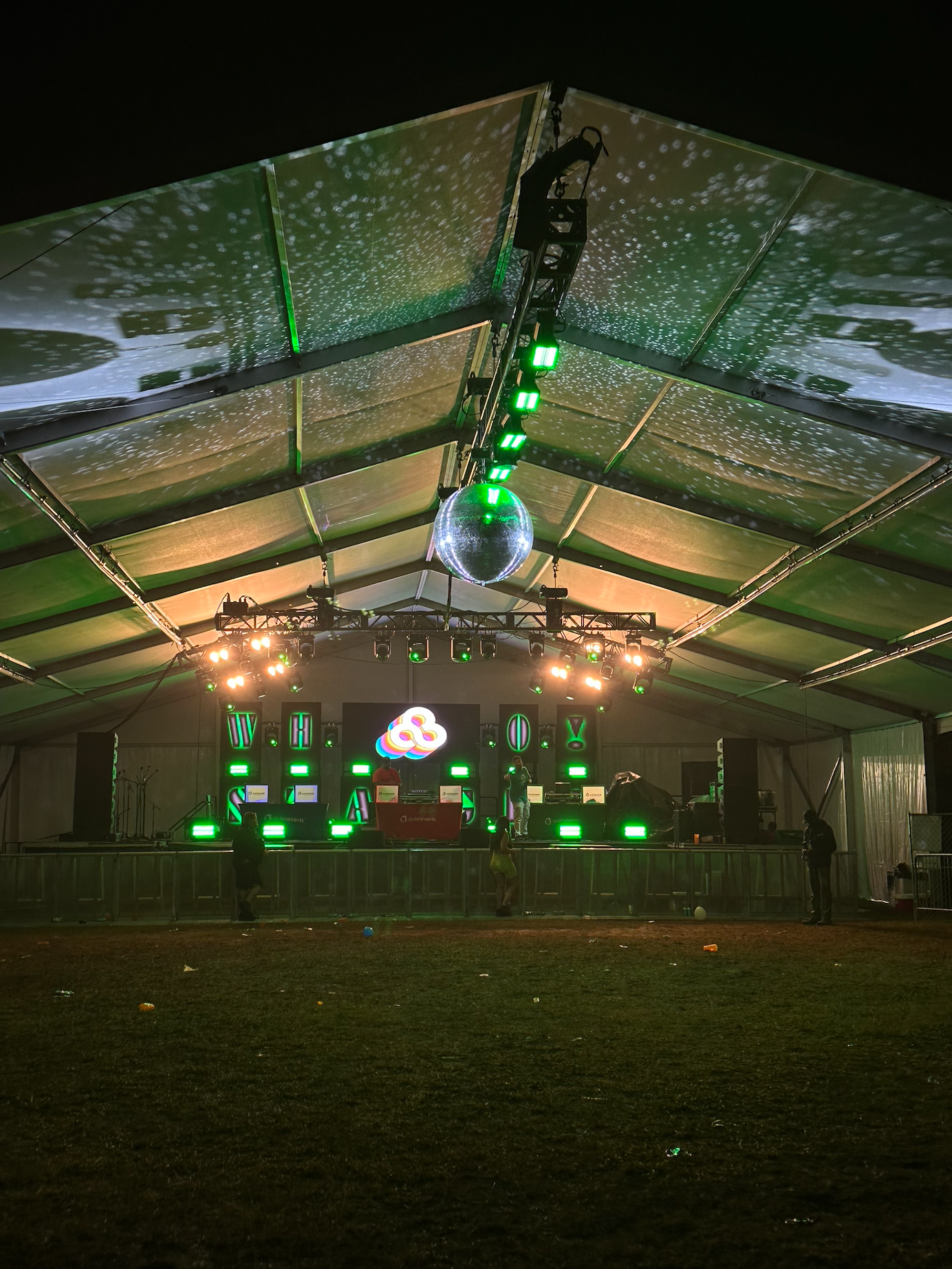 The "WHO Stage" at the end of the night!