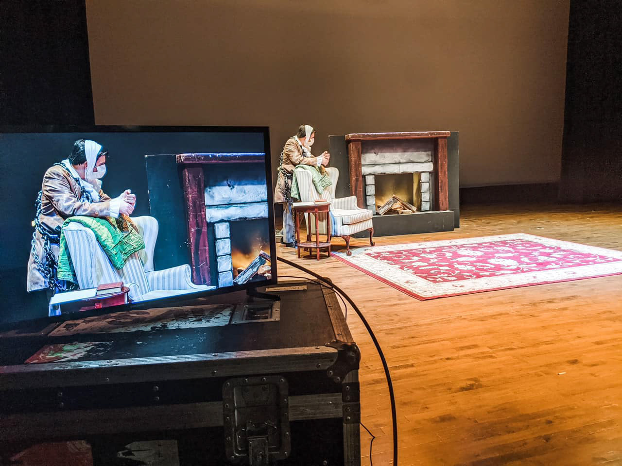 "A Christmas Carol" Behind the Scenes Photo