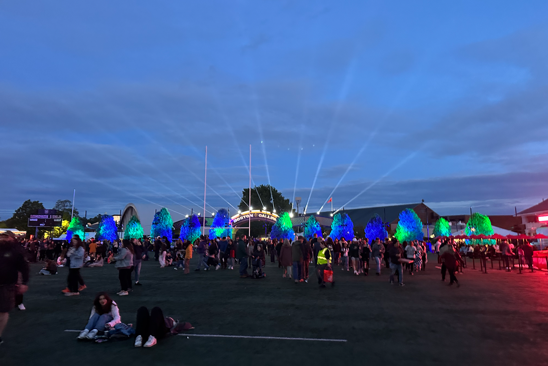 Some of our site lighting in action!