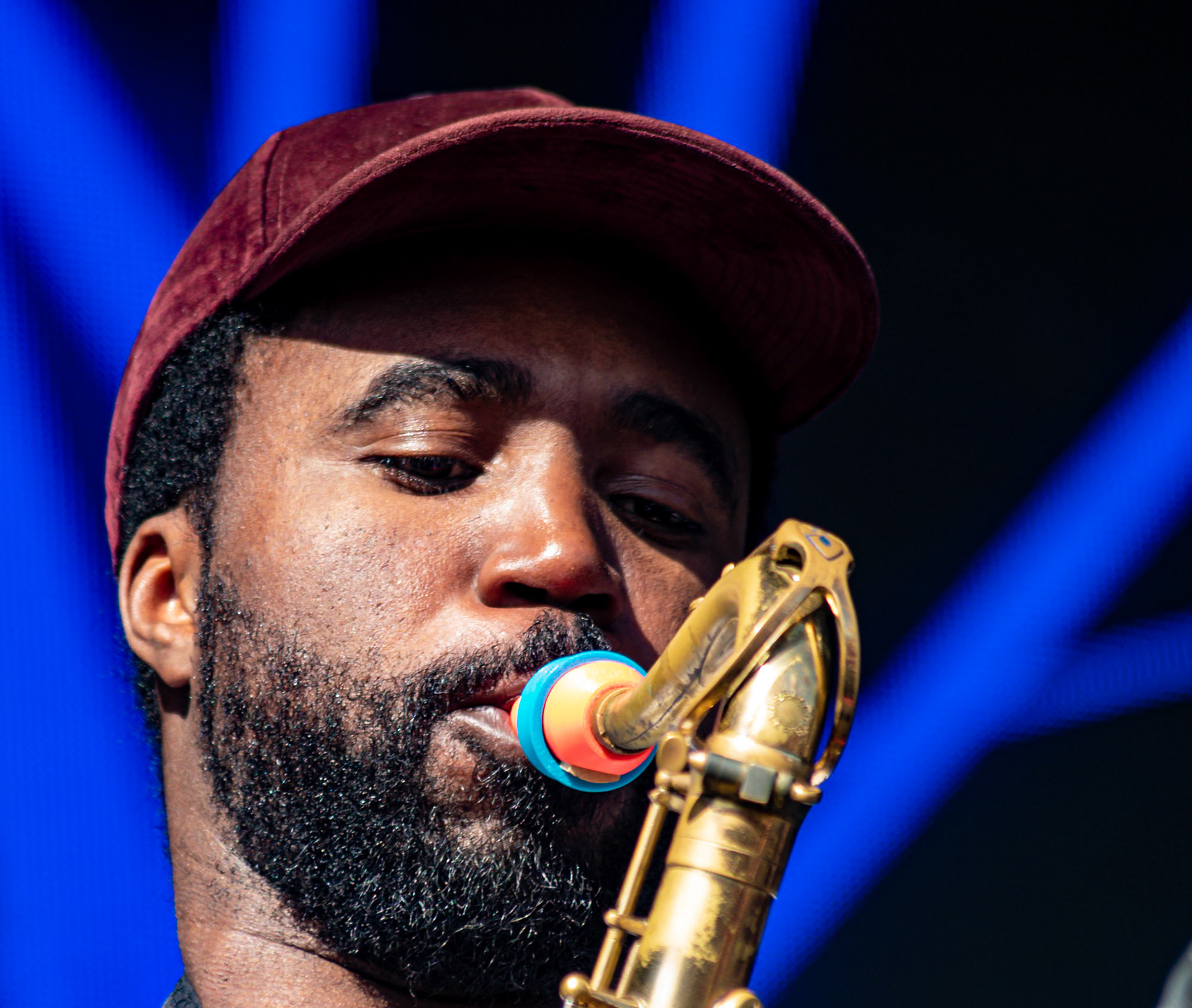 Dun Laoghaire, Ireland. 3rd August, 2018. The BeatYard Festival with The Skatalites Band. Featuring: Azemobo "Zem" Audu Credit: Fabrice Jolivet