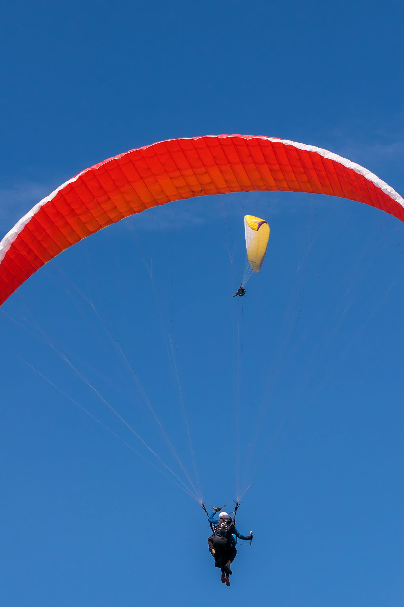 Annecy, France. 11th July, 2018. Paragliding start at Annecy Lac Credit: Fabrice Jolivet
