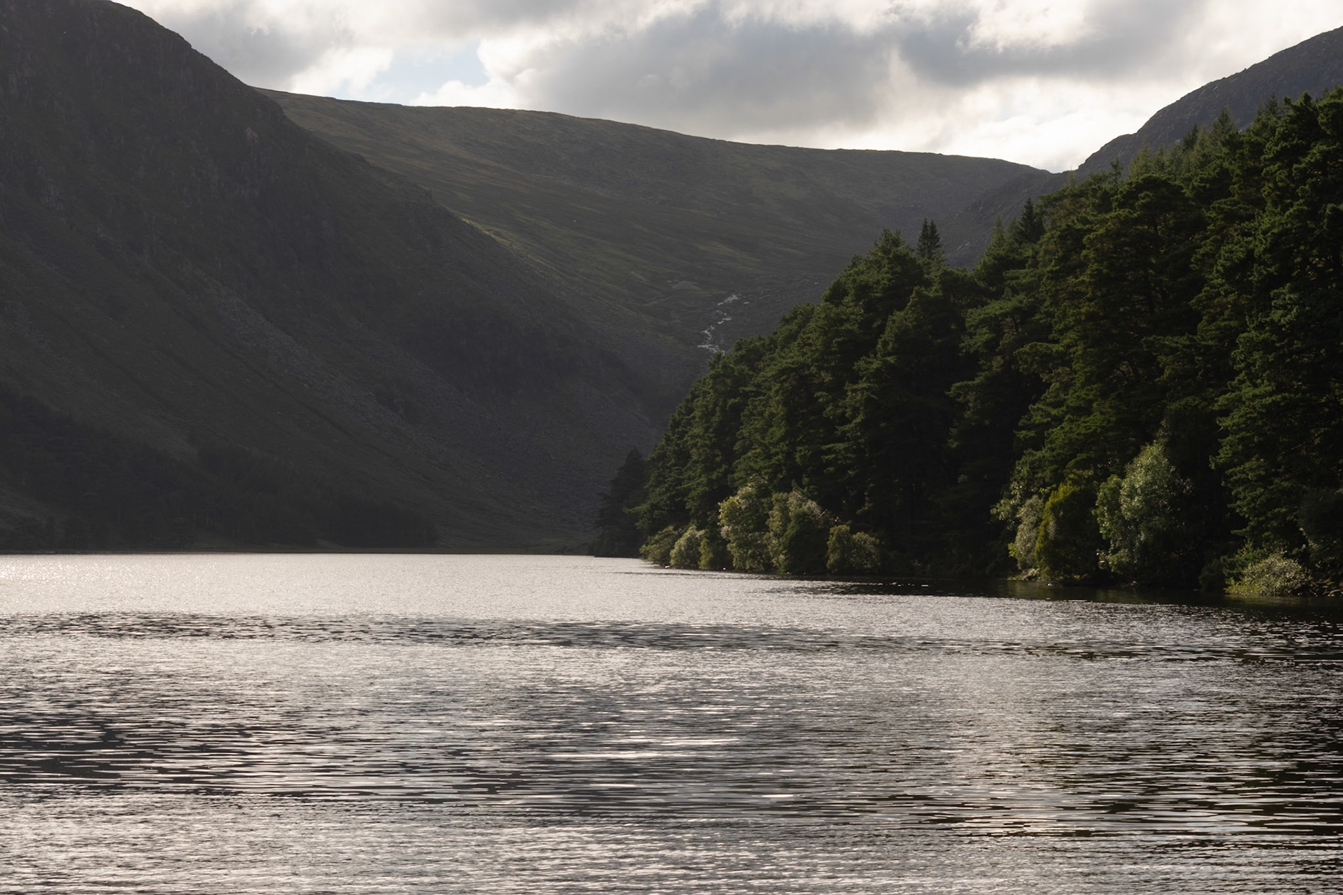 Wandering through the ancient, moss-covered ruins and weathered high crosses of Glendalough's 6th-century monastic city.