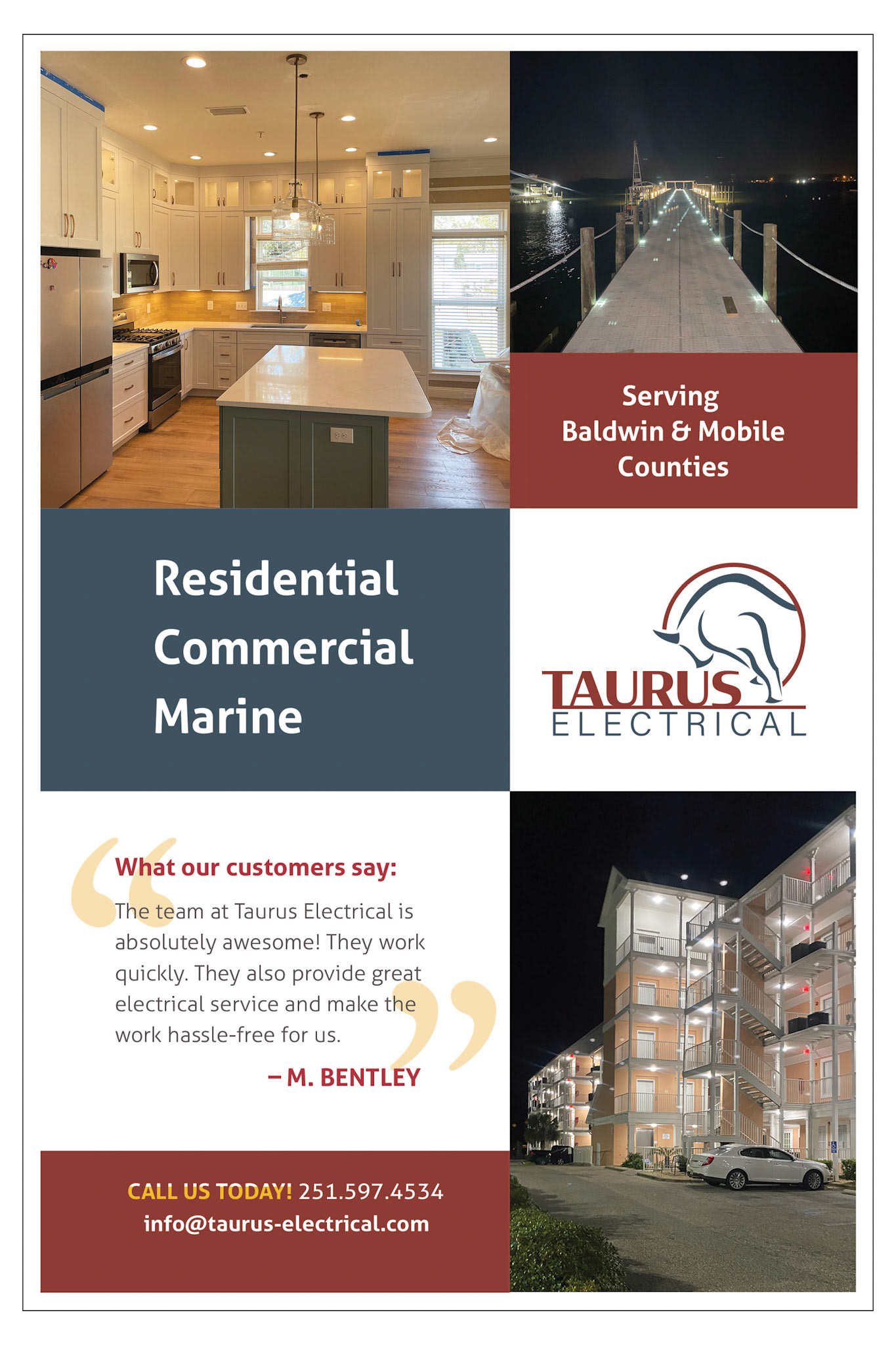 Local Magazine Ad – Taurus Electrical