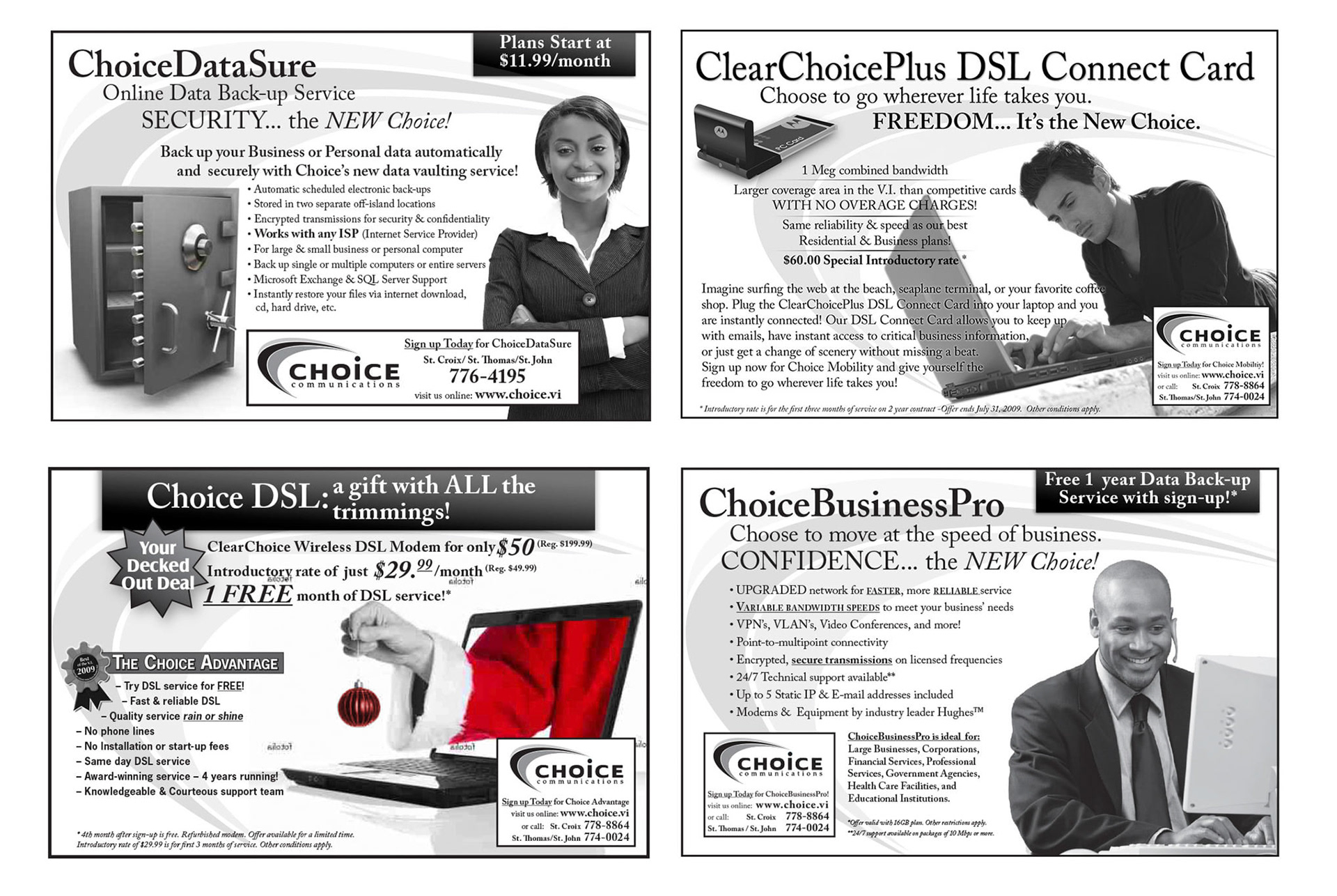 Newspaper Ad Campaign – Choice Communications