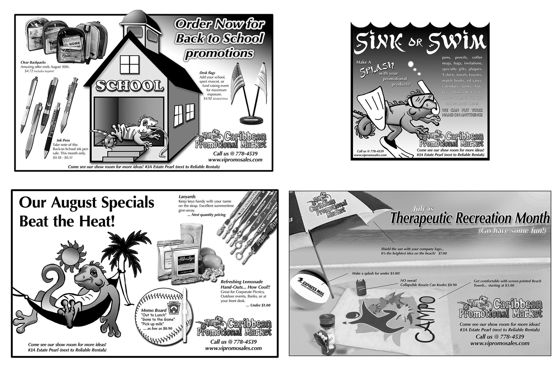 Newspaper/Fax Ad Campaign – Caribbean Promo Mart