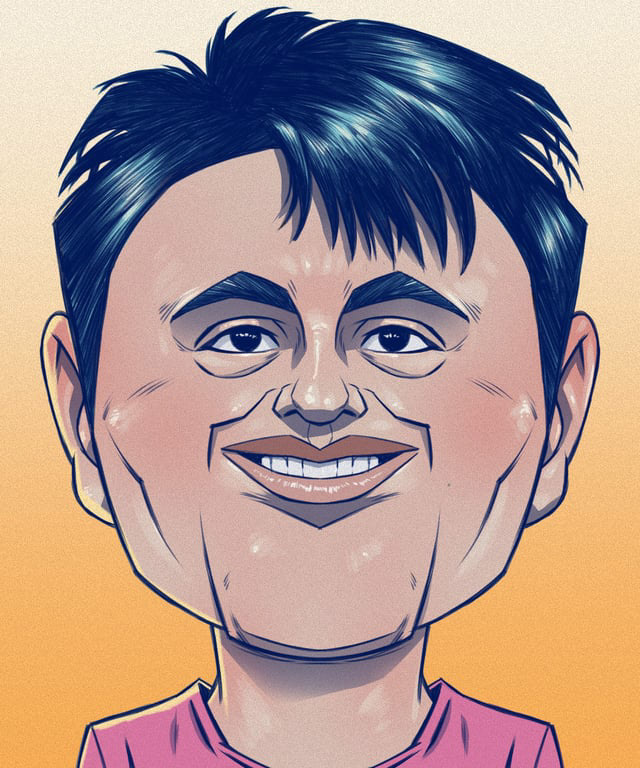 Ilustração digital de caricatura por Renan Bellmonte