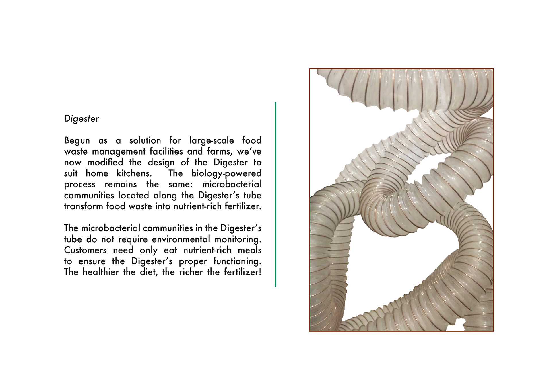 Digester description (excerpt from FWA product book)