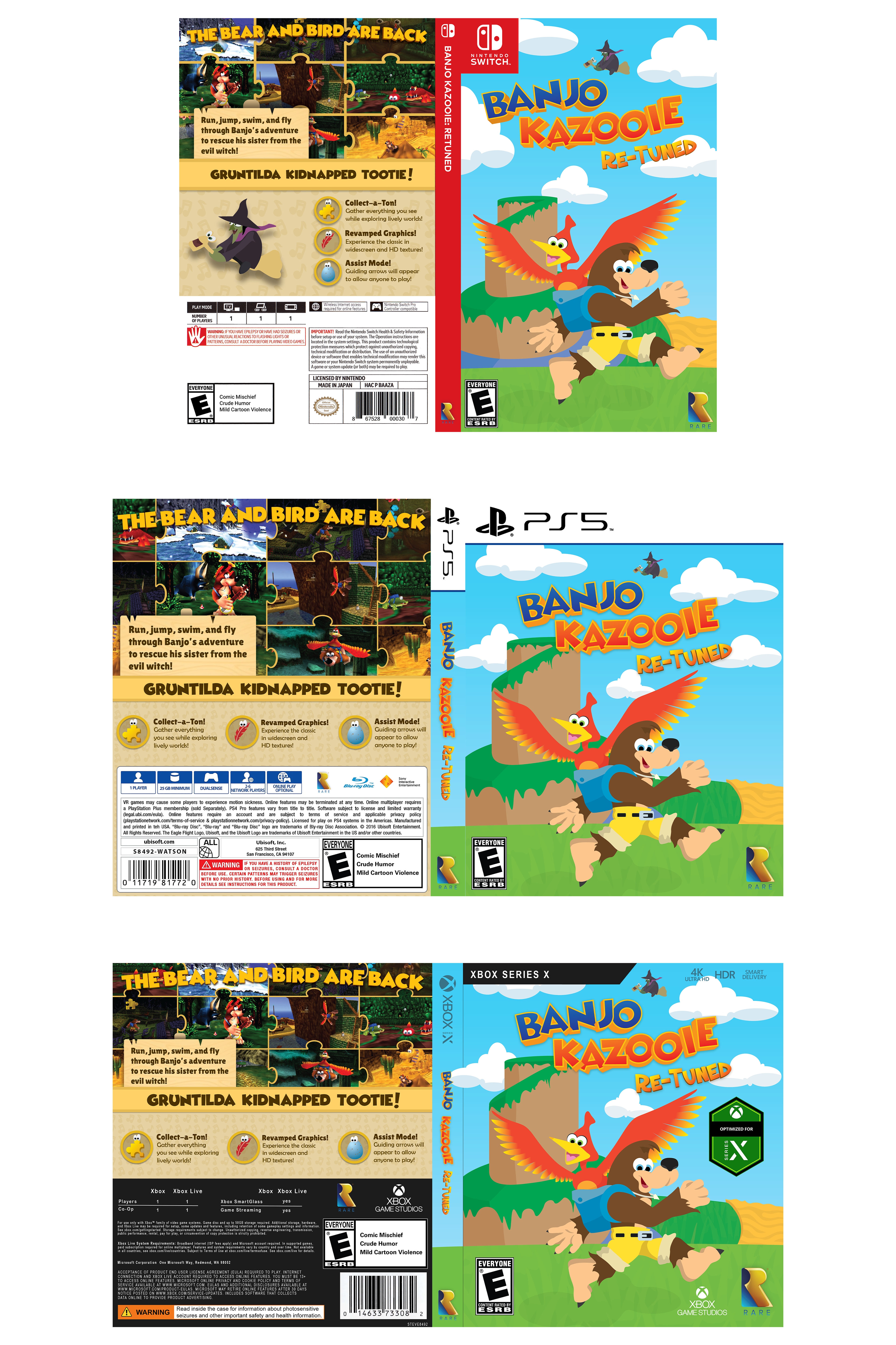 Game Case Spreads