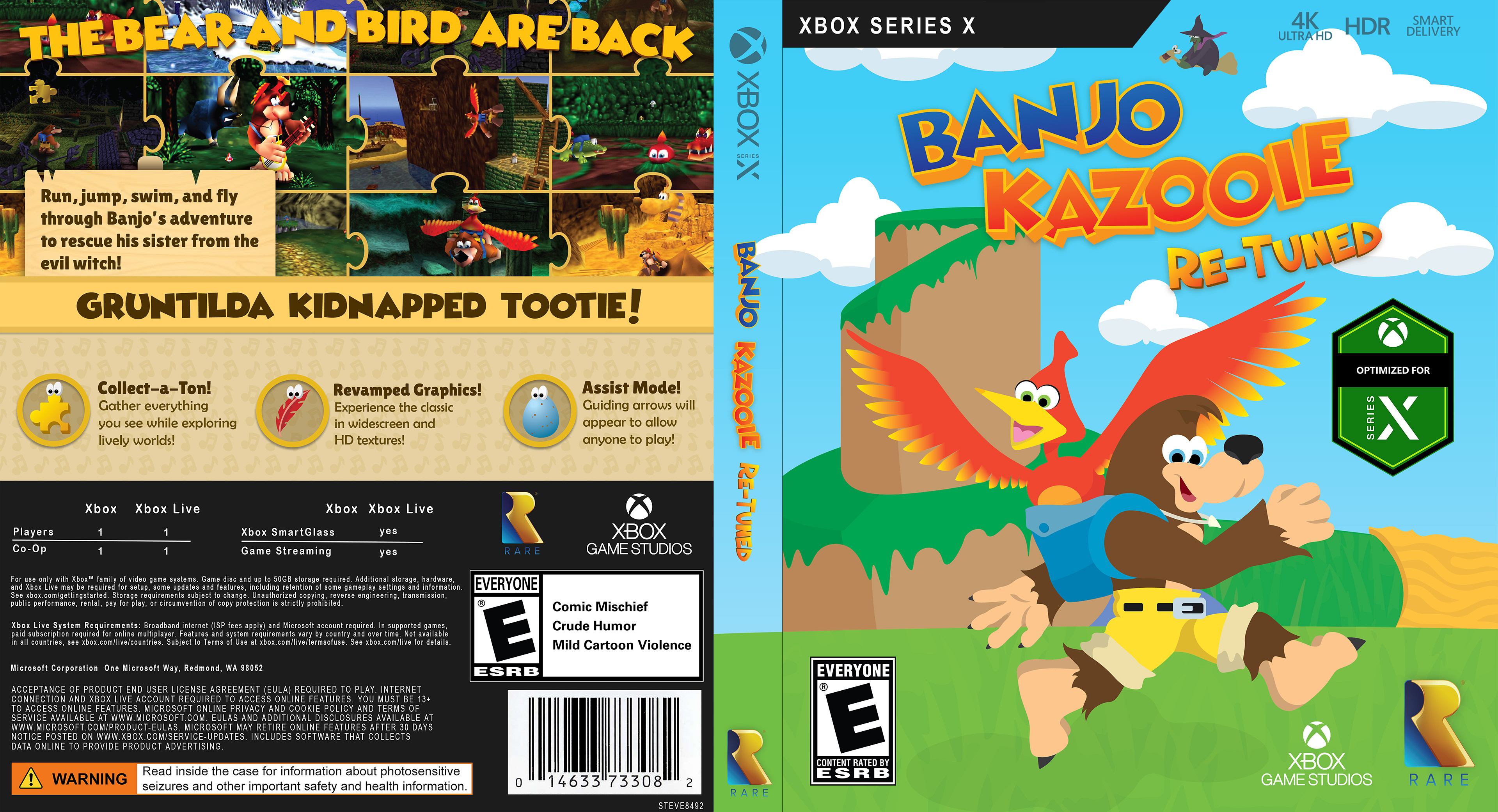 Xbox Series X Game Case Spread
