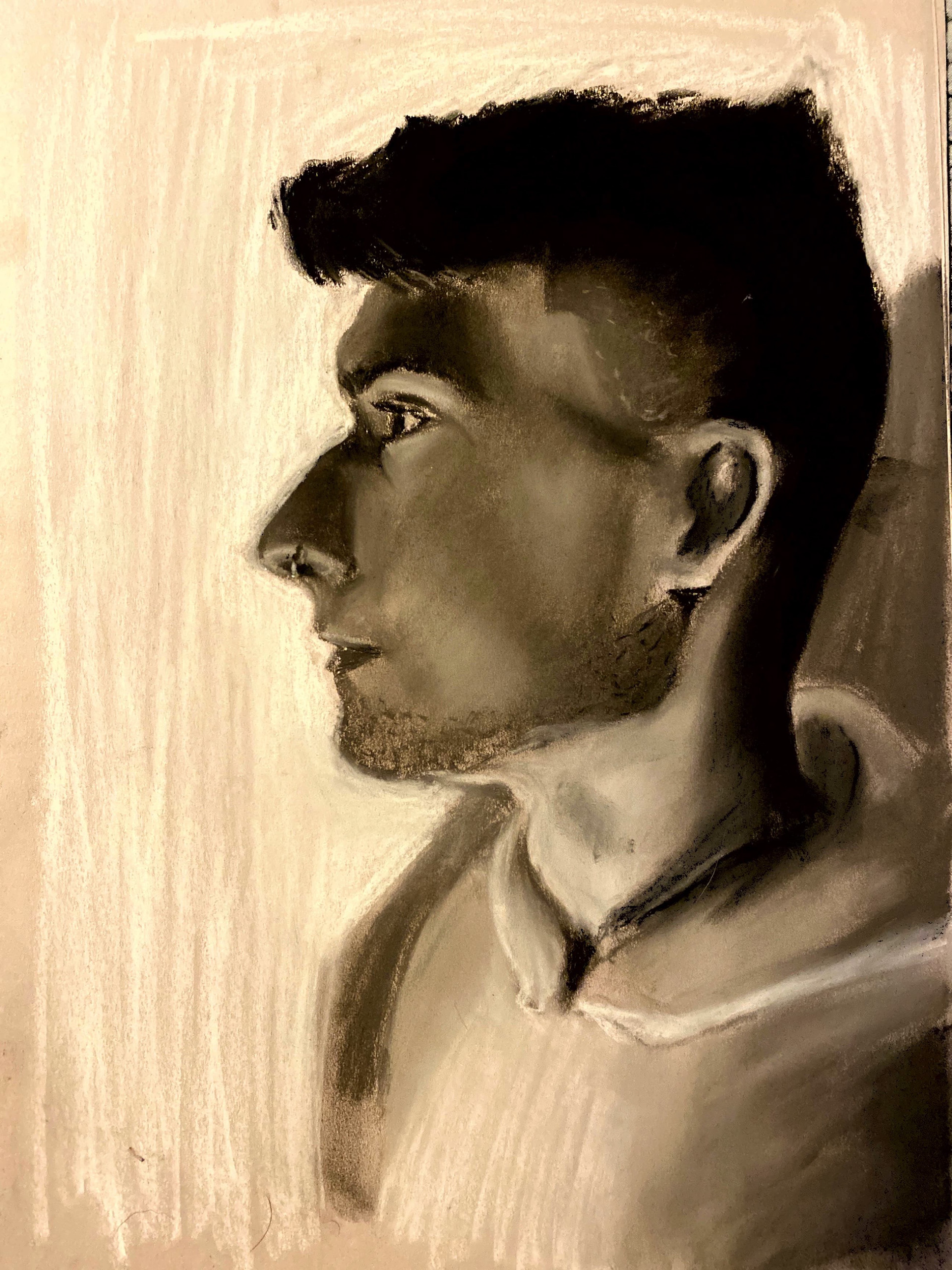 Portrait of My Brother (Chalk Pastel)
