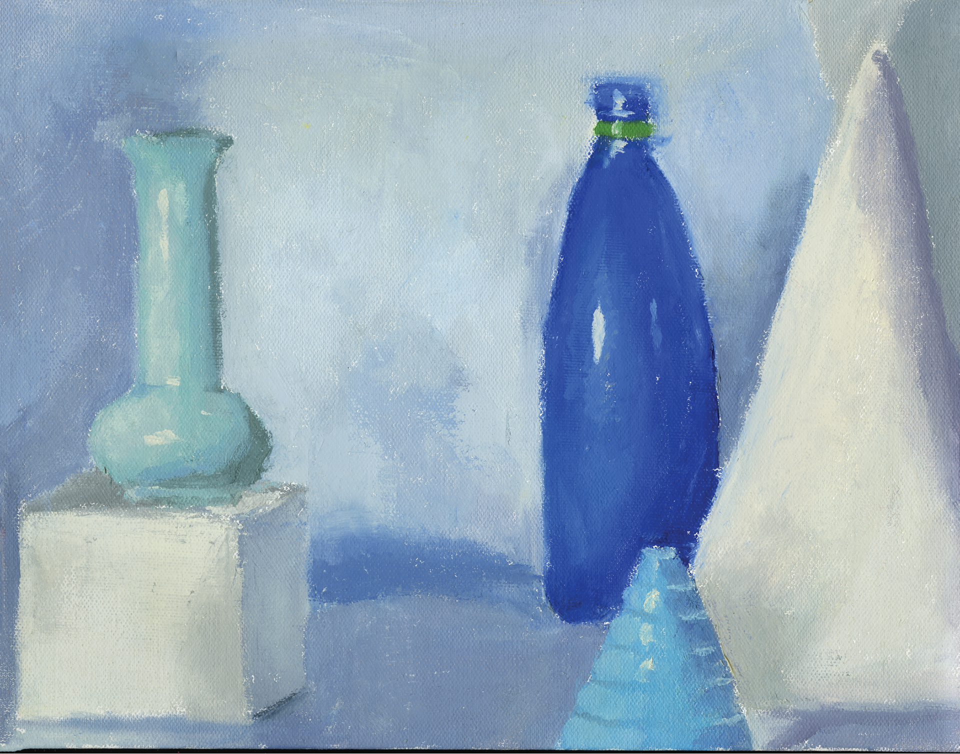 Blue Vessel Painting (Oil Paints)