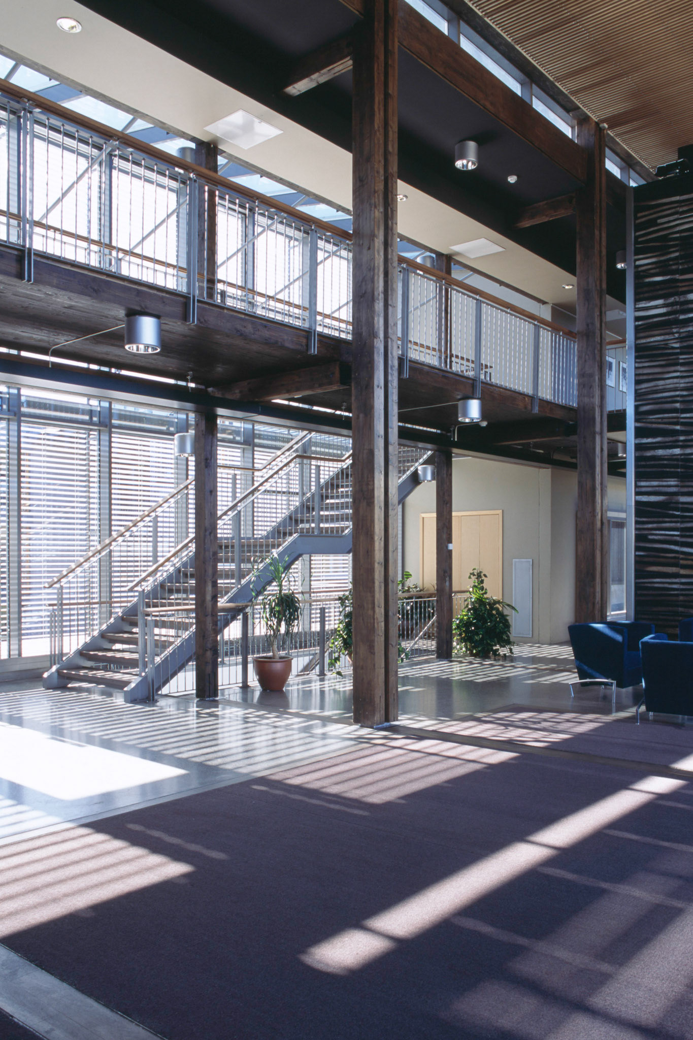 Reception of Norsk Skog building, Norway.